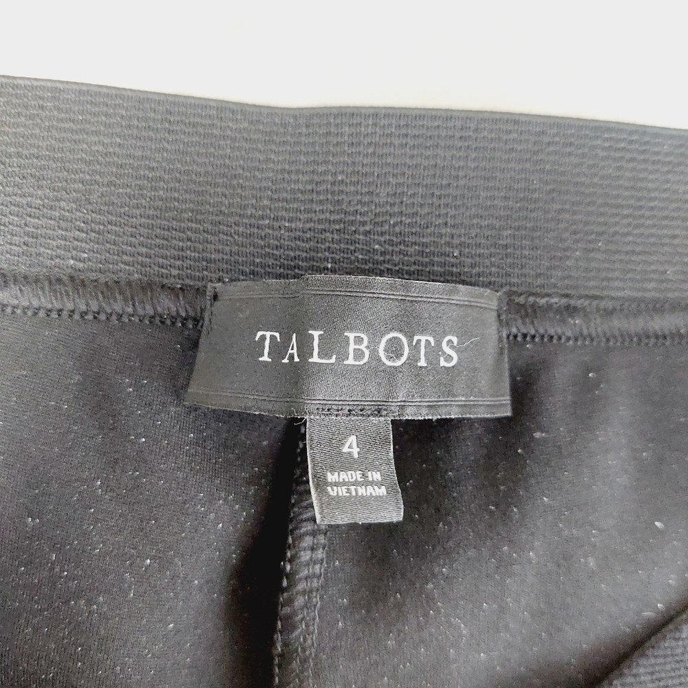 Talbots Soho Black Solid Shadow Heather Leggings P5220 - Picture 8 of 11